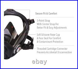 Honeywell North RU6500 Full Face Respirator- RU65001L Gas Mask