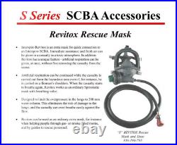 INTERSPIRO REVITOX RESCUE FULL MASK & HOSE For GAS FIRE SAFETY Rescue