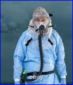 Israeli Full Face Gas Mask Kit 40MM NBC Filter PAPR Blower Tactical Gear