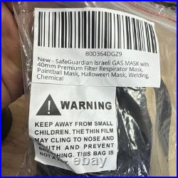 Israeli Gas Mask with 40mm Sealed Filter Face Respirator Miltary Army Airsoft NBC