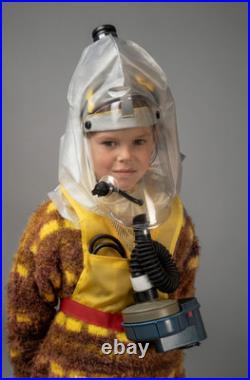 Kids Gas Mask Hood with 25 L-min Blower & NATO 40 mm Filter Ages 3-8 PPE Kit