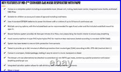 Kids Gas Mask with PAPR, CM-3M CBRN Escape Respirator- Full Protection