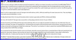 Kids Gas Mask with PAPR, CM-3M CBRN Escape Respirator- Full Protection