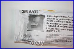 LOT OF-10 3M 60923 Organic Vapor/Acid Gas Replacement Respirator Cartridges NEW