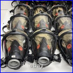 LOT OF 21 Honeywell Titan SCBA Full Face Firefighter Respirator Gas Masks Size M