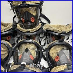 LOT OF 21 Honeywell Titan SCBA Full Face Firefighter Respirator Gas Masks Size M