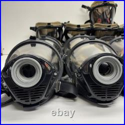 LOT OF 21 Honeywell Titan SCBA Full Face Firefighter Respirator Gas Masks Size M