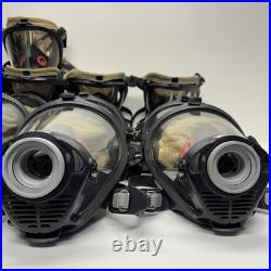 LOT OF 21 Honeywell Titan SCBA Full Face Firefighter Respirator Gas Masks Size M