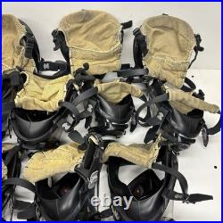 LOT OF 21 Honeywell Titan SCBA Full Face Firefighter Respirator Gas Masks Size M