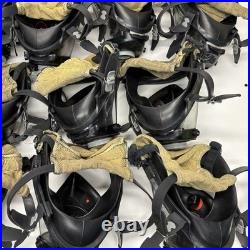 LOT OF 21 Honeywell Titan SCBA Full Face Firefighter Respirator Gas Masks Size M