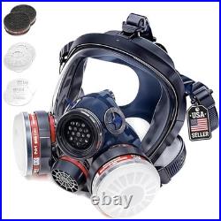 Lightweight Full Face Respirator Mask with Breathing Valve