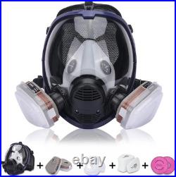 Lightweight Full Face Respirator with Anti-Fog & Adjustable Strap 17-in-1