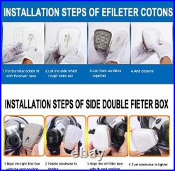 Lightweight Full Face Respirator with Anti-Fog & Adjustable Strap 17-in-1