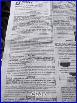 Lot Of 42 Twin Cartridges Filters Case Respirator Mask Scott Safety Bayonett Gas