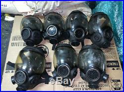 Lot Of MSA 813859 Full Facepiece Respirator Advantage 1000 Control Gas Med-large