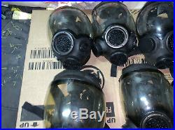 Lot Of MSA 813859 Full Facepiece Respirator Advantage 1000 Control Gas Med-large