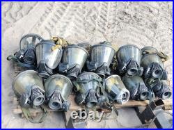 Lot of 17 x MSA Gas Full Face Mask Faceshield Full Respirator Need TLC
