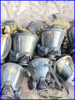 Lot of 17 x MSA Gas Full Face Mask Faceshield Full Respirator Need TLC
