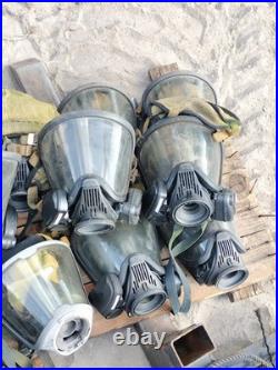 Lot of 17 x MSA Gas Full Face Mask Faceshield Full Respirator Need TLC