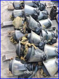 Lot of 17 x MSA Gas Full Face Mask Faceshield Full Respirator Need TLC