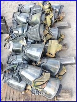 Lot of 17 x MSA Gas Full Face Mask Faceshield Full Respirator Need TLC