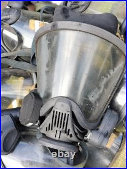 Lot of 17 x MSA Gas Full Face Mask Faceshield Full Respirator Need TLC