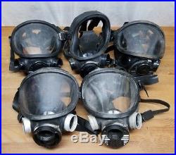 Lot of (5) Five 3M 7800 Full Silicone Respirators Gas Mask Prepper Gear