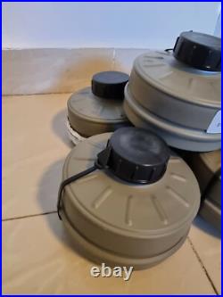Lot of 5 NATO 40MM Gas Mask Filters Fits M15, SGE, GP-5, & NBC Masks