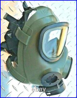 M40 Mil-Spec Gas Mask Surplus Fully Functional w 2 x Scott CBRN Filters SZ SML