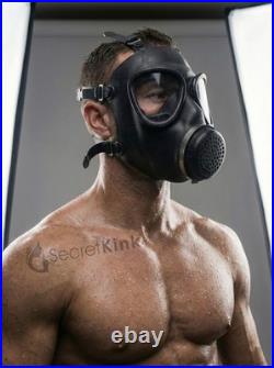 M87 Full Face Gas Mask Heavy Rubber Respirator 40mm RD40 Port Wide View Lens UK