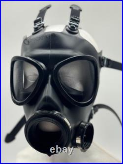 M87 Full Face Gas Mask Heavy Rubber Respirator 40mm RD40 Port Wide View Lens UK
