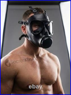 M87 Full Face Gas Mask Heavy Rubber Respirator 40mm RD40 Port Wide View Lens UK