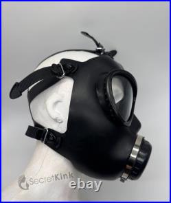 M87 Full Face Gas Mask Heavy Rubber Respirator 40mm RD40 Port Wide View Lens UK