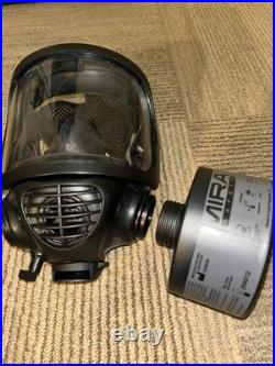 MIRA CM-6M Tactical Gas Mask with Canteen Two Filters Carrying Bag Iodide Pills