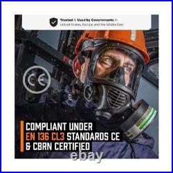 MIRA SAFETY M Certified CBRN Full Face Gas Mask Reusable Respirator Professio