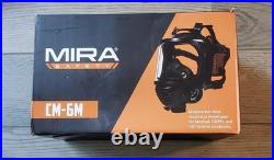MIRA SAFETY TACTICAL GAS MASK CM-6M FULL FACE RESPIRATOR with CANTEEN NEW OPEN BOX
