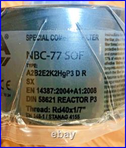 MIRA SAFETY Tactical Gas Mask CM-6M Full Face Respirator & NBC77-SOF Filters (4)