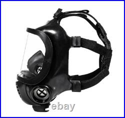 MIRA SAFETY Tactical Gas Mask CM-6M Full Face Respirator & NBC77-SOF Filters (4)