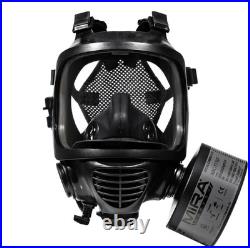 MIRA SAFETY Tactical Gas Mask CM-6M Full Face Respirator & NBC77-SOF Filters (4)