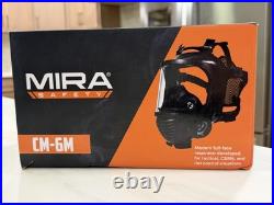 MIRA SAFETY Tactical Gas Mask CM-6M Full Face Respirator with Canteen NEW