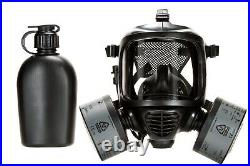 MIRA Safety CM-6M Full-Face Gas Mask New Open Box with (2) NBC-77 SOF Filters