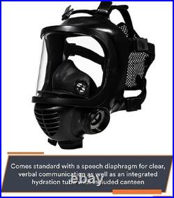 MIRA Safety CM-6M Tactical Gas Mask CBRN Defense, Drinking System, Open Back