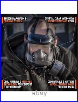 MIRA Safety CM-6M Tactical Gas Mask CBRN Defense With Drinking System NEW