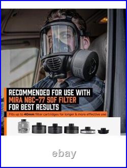 MIRA Safety CM-6M Tactical Gas Mask CBRN Defense With Drinking System NEW