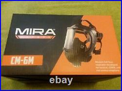 MIRA Safety CM-6M Tactical Gas Mask, Canteen, x2 NATO Filters