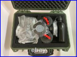 MIRA Safety CM-8M Full-Face CBRN Gas Mask+Case IP67 +320 and P3 R Filters NEW