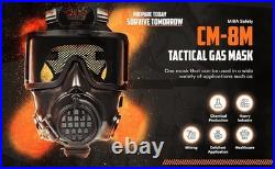 MIRA Safety CM-8M Full-Face CBRN Gas Mask WithCanteen NEW
