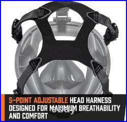 MIRA Safety CM-I01 Full-Face Industrial-Grade Gas Mask with 40Mm NATO Filter Com