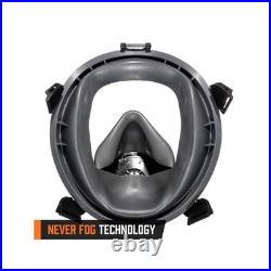 MIRA Safety CM-I01 Full-Face Industrial-Grade Gas Mask with 40mm NATO Filter