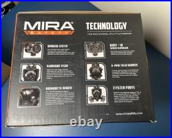 MIRA Safety Tactical Gas Mask with Drinking System And 2 Filters Black (CM8M)
